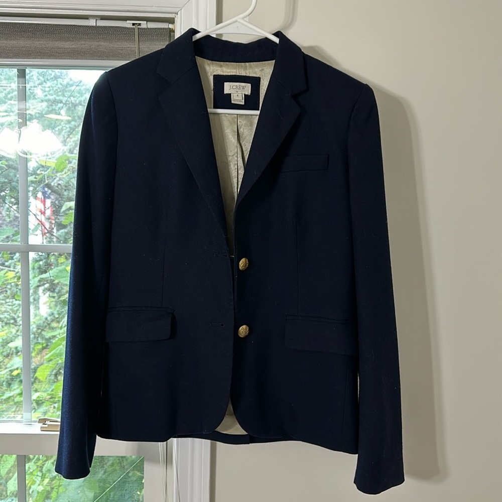 Jcrew navy blazer, size 4